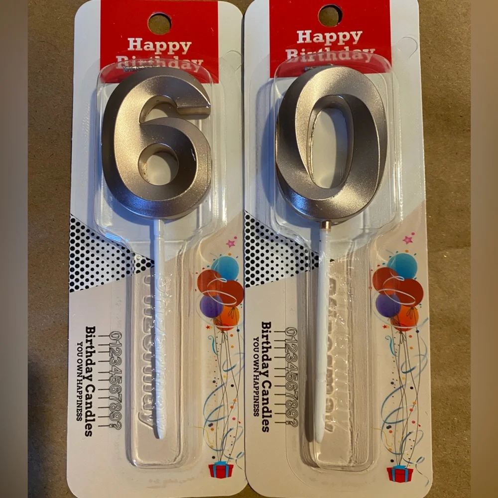 60th Birthday Candles